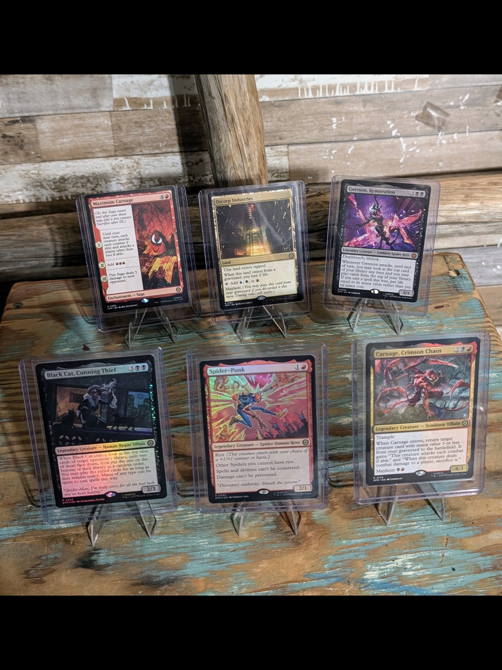 Magic Spider-Man W 2 Foil Cards 6 Card Bundle